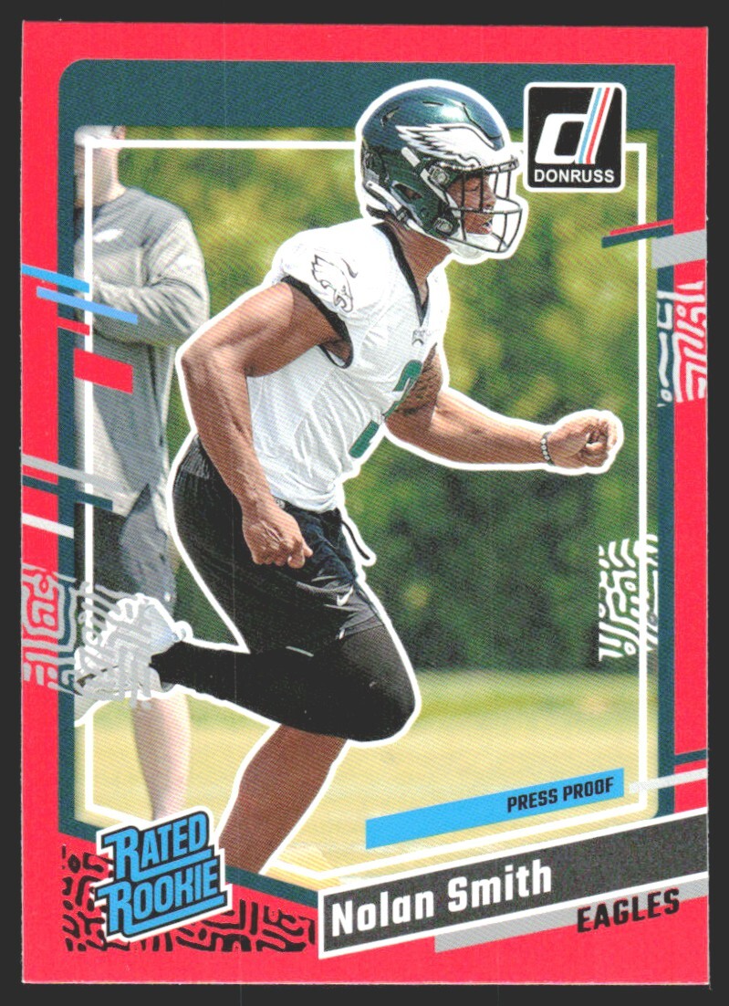 2023 Donruss Rated Rookie Press Proof Red Nolan Smith #382 BG6