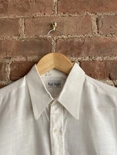 Vintage Paul Smith Men’s Pullover Shirt Sz 15/38, 100% Linen, Made in England