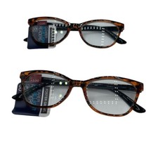 Foster Grant BLUE LIGHT Reading Glasses Brown Tortoise Shell Theme 3.00 - QTY 2