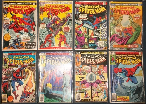 1974 AMAZING SPIDERMAN #134 136-137+ MARVEL COMIC LOT 1st TARANTULA 2ND PUNISHER