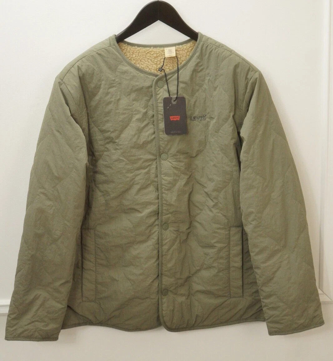 Men Levi's Abbotts Reversible Filled Cardi Jacket S EU48 UK/US38 VON188