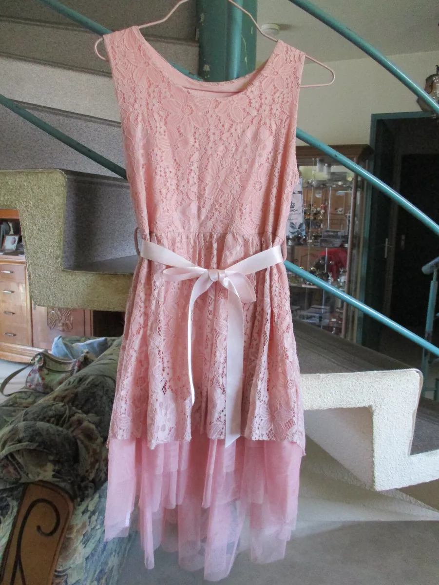 Robe rose dentelle Taille 12Ans Marque Fashion Fille neuf avec