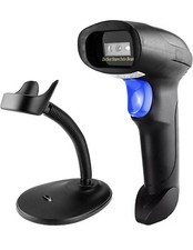 NetumScan Handheld USB 1D Barcode Scanner with Stand, Wired CCD Bar Code Reader
