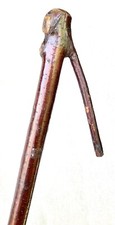 Vintage Antique Primitive Natural Wood Shaft Swagger Knob Walking Stick Cane