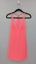Victoria's Secret Women's M Bright Pink Chemise Sleep Nightie Nightgown Slip