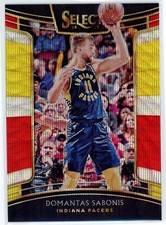 Domantas Sabonis 2018-19 Panini Select Concourse Tri Color Prizm #26 Pacers