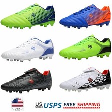 Mens Boys Soccer Shoes Outdoor Football Shoes Firm Ground Soccer Cleats