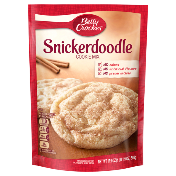 1 Bag Betty Crocker Snickerdoodle Cookie Mix Makes 3 Doz Homemade