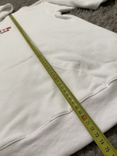 VETEMENTS MENS HOODIE "HAUTE COUTURE" OVERSIZED EMBROIDERED LOGO WHITE SIZE L - Picture 20 of 24