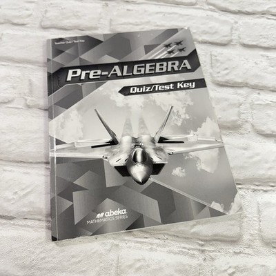 Abeka Pre-Algebra Teacher Quiz/Test Key  Home School 2020 Good Condition