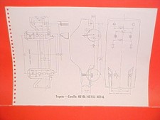 1970 Toyota Corolla Ke10l Ke15l Ke16l Corona Rt43l Rt52l Frame Dimension Chart 1970 Toyota Corolla Ke10l Ke15l Ke16l Corona Rt43l Rt52l Frame Dimension Chart