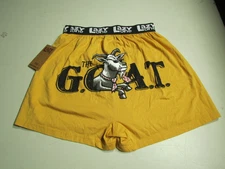 NEW Lazy One Boxers THE G.O.A.T. Pajama Lounge Short Pants ~ Medium