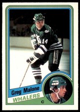 1984-85 O-Pee-Chee Greg Malone Hockey Cards #74