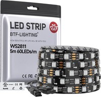 BTF-LIGHTING WS2811 RGB Adressierbare Traum Farbe Led-Streifen 5M 60Leds/M