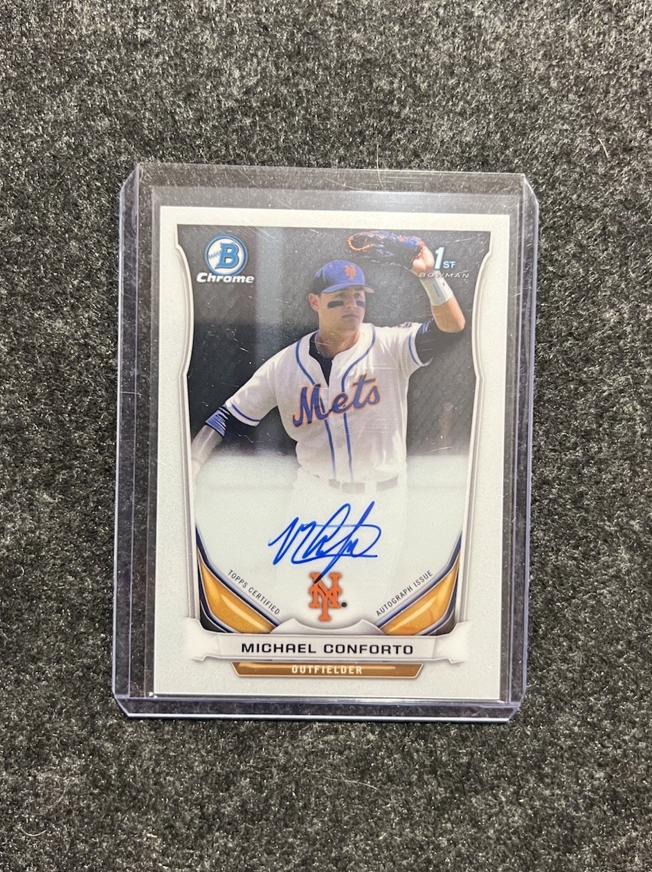 2014 Bowman Chrome Michael Conforto 1st Prospect Autograph Auto #BCA-MC Mets