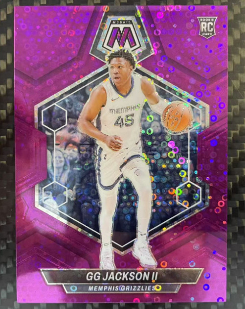 GG Jackson II 2023-24 Panini Mosaic 20/50 Purple Disco RC Grizzlies #228