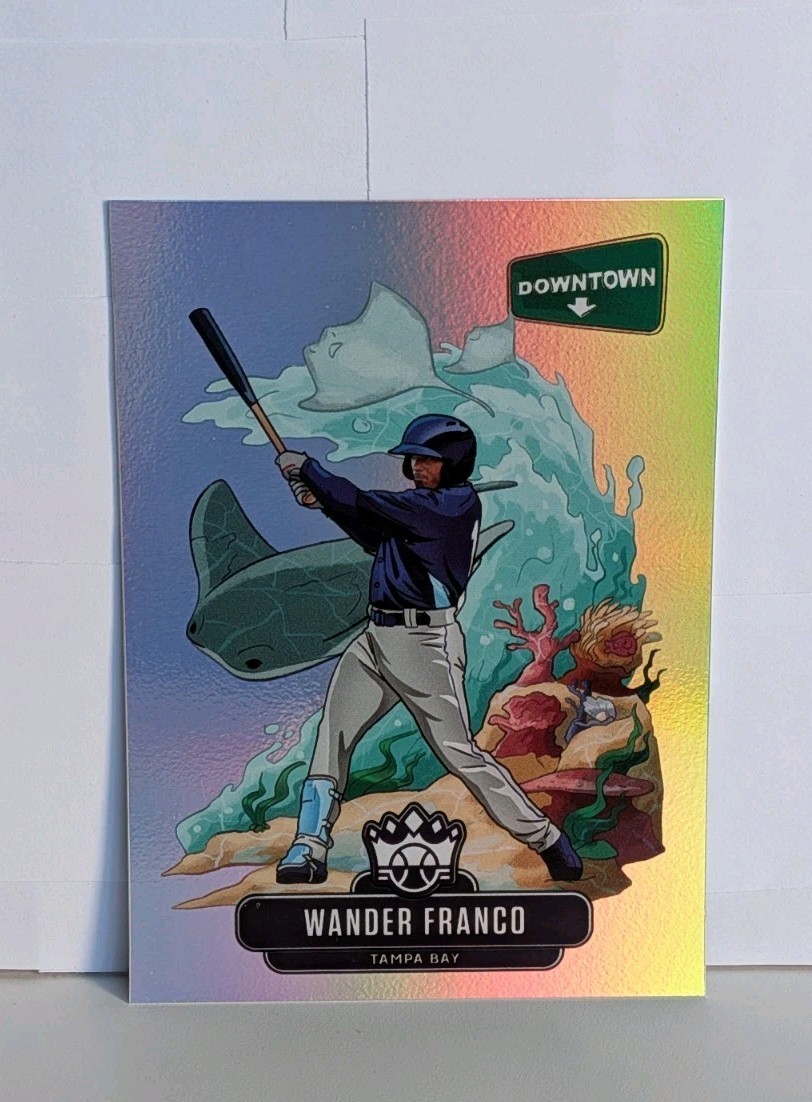 2020 Panini Diamond Kings Wander Franco SSP DOWNTOWN CASE HIT REFRACTOR RAYS 🏖️