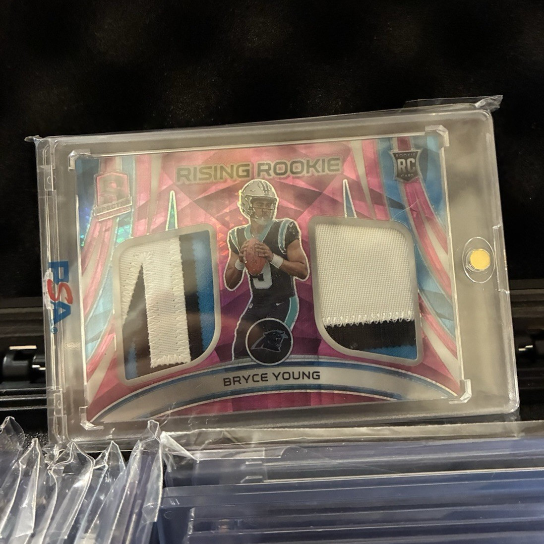 Panini 2023 Spectra Bryce Young Rising Rookie Materials Neon Pink Prizm /15