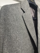 Brooks Brothers Wool Herringbone Sport Jacket 38SH Fall Winter Gray