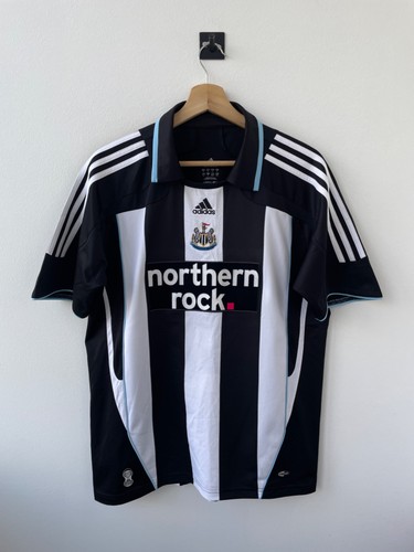 NEWCASTLE UNITED 2007-2009 HOME FOOTBALL SHIRT JERSEY TRIKOT ADIDAS OWEN size L - Picture 2 of 11