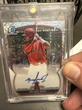 2023 Bowman Chrome 1st Nelson Rada Auto Sparkle Refractor /299 Speckle RC