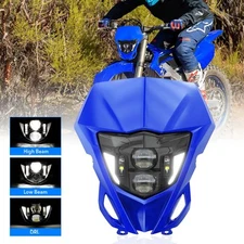 DRL LED Headlight Blue For Yamaha WR450F WR250F 2007 2008 2009 2010 2011 2012-24