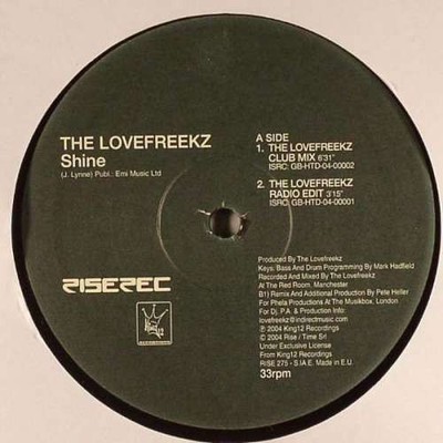 The Lovefreekz - Shine 12'' Vinyl Electronic House 46640