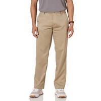 Amazon Essentials Herren Classic-Fit-Stretch-Ganztags-Golfhose, Khakibraun, 42W