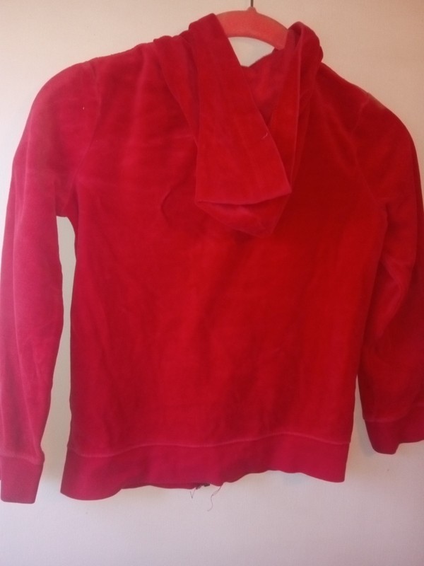 CIRCO Pinkish Red Suede "LOVE" zip up Jacket