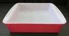 Vintage Pyrex Flamingo Pink #222 8-Inch Square Casserole Baking Dish w/Handles