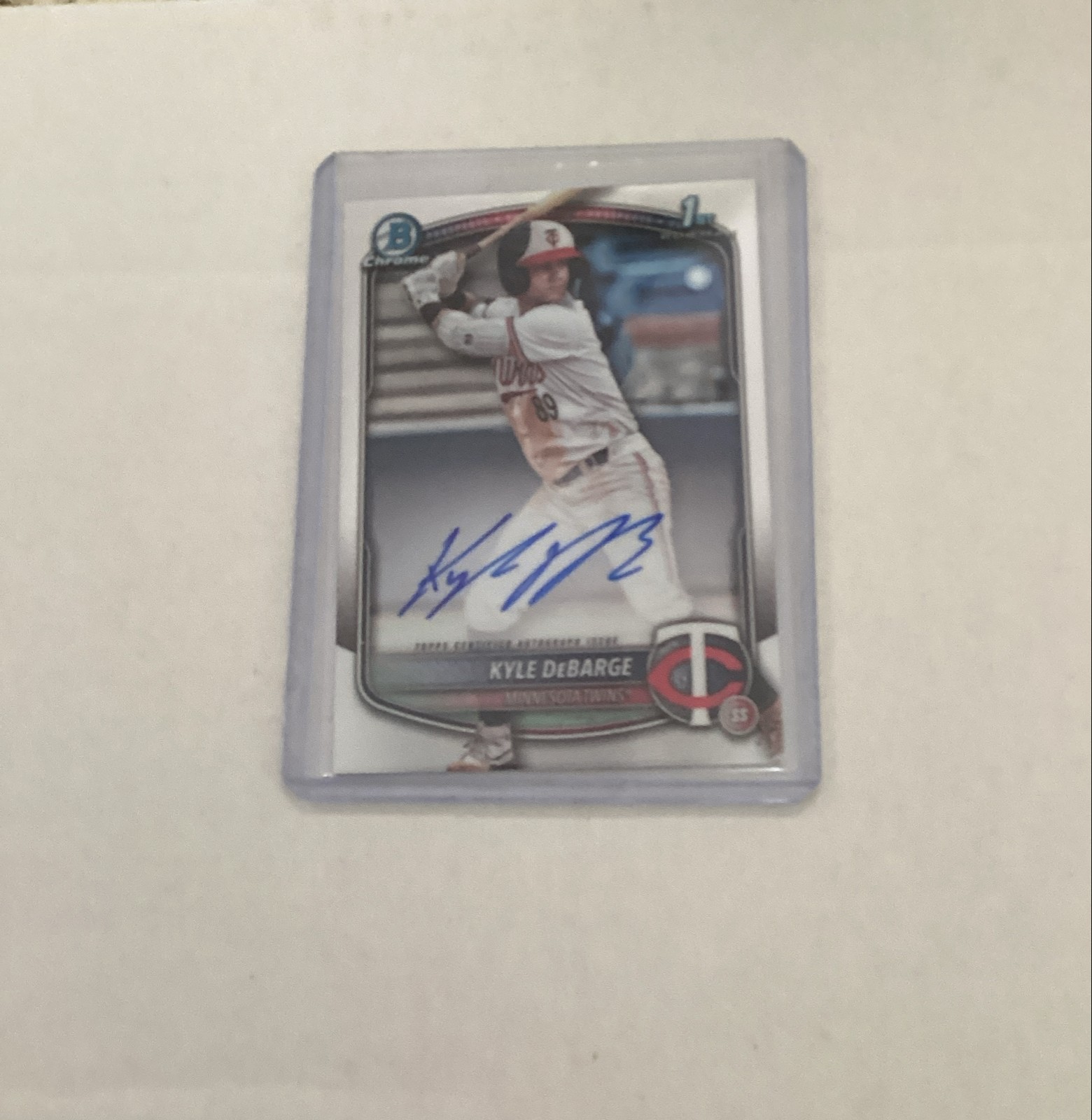 2025 Bowman - Chrome Prospect Autographs Kyle DeBarge #CPA-KD (AU, RC)