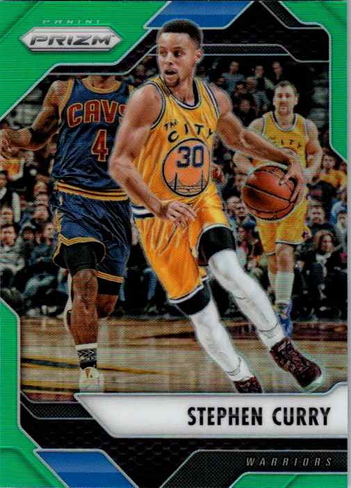 2016-17 Panini Prizm #281 Stephen Curry Green Prizms