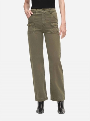 #ad FRAME Women#x27;s Utility Pocket Pants Olive Green Size 27 – Excellent Condition $59.00