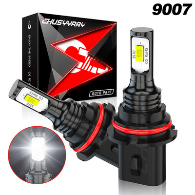 9007 LED Headlight Bulbs Conversion Kit High Low Beam 6000K Super Bright White