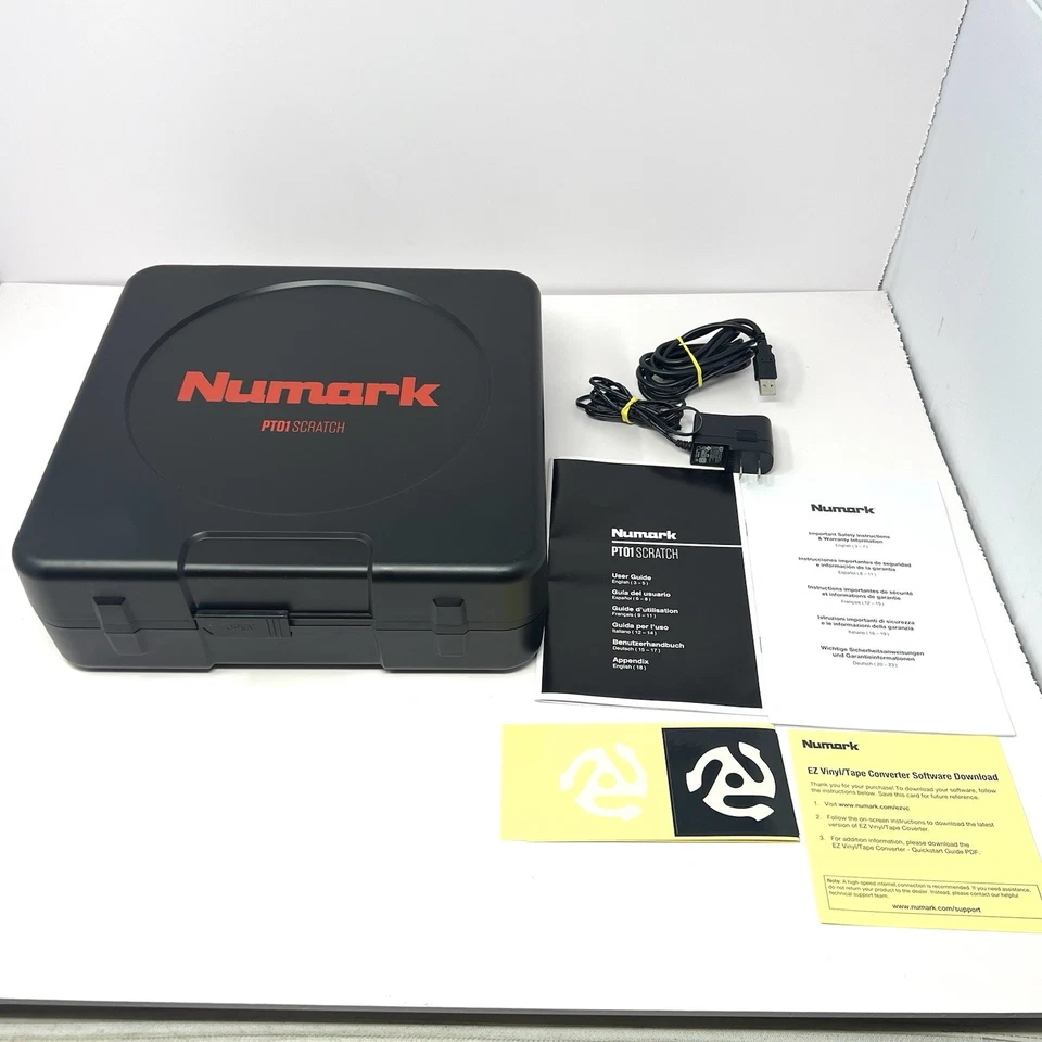 Numark PT01 Scratch Portable Turntable W/ DJ Scratch Switch Portablism Open Box - Image 2 of 4