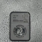 1962 Proof Silver Franklin Half Dollar 50c Graded by NGC at PF67 Beautiful Coin.