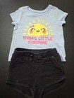 Girls Sz 18-24m NANAS LITTLE SUNSHINE Tshirt With Cute Shorts — photo 1