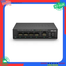 5Port 2.5GB Ethernet Switch Unmanaged Network Switch 5x2.5 Gigabit 45G Bandwidth