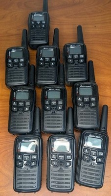 Lot of 10 Midland X-Talker Two Way Radios Walkie Talkies Weather Alert