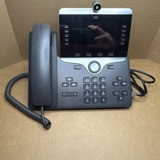 Cisco CP 8845 K9 IP Video Phone - Charcoal Pre-owned Year Made 2021 w/ Cords