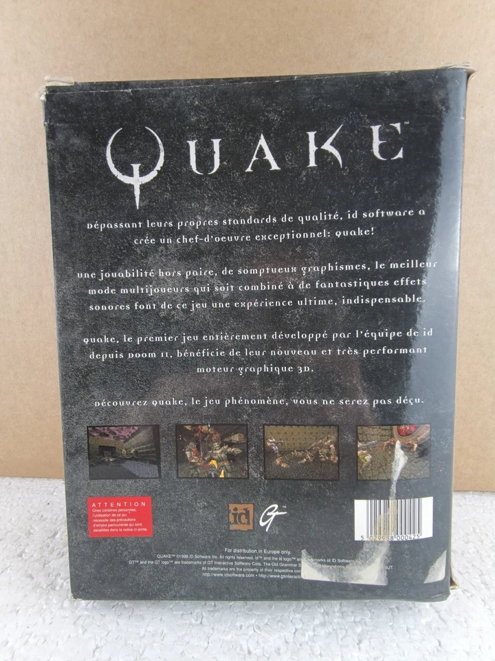 Quake PC Big Box Multiple Language Version 1996 Collector GT Interactive EU CIB - Image 2 of 4