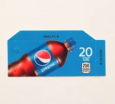 Dixie Narco & Vendo Vending Machine Drink Label Pepsi 20 Oz. Bottle 