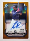 2026 Bowman Chrome 1st TRUE ORANGE Auto Roldy Brito #4/25 Rockies #CPA-RB NICE!!
