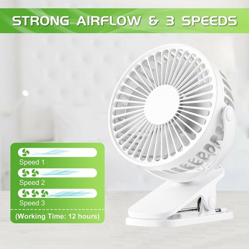 NEW Neck Fan USB Portable Fan Rechargeable Portable Cooler Neckband Bladeless UK - Picture 66 of 107