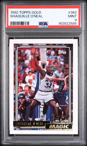 Shaquille O'Neal #362 1992 Topps Gold card