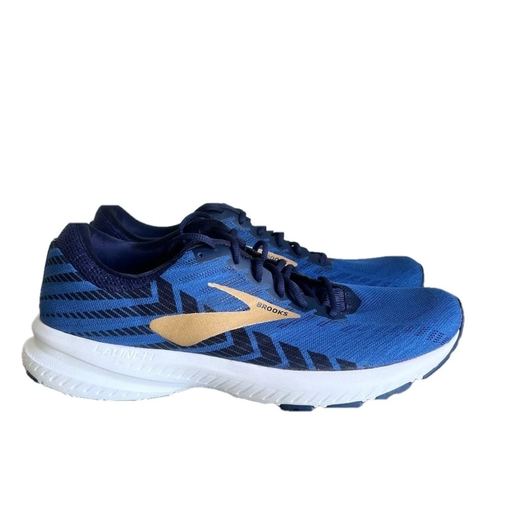 Brooks Blue and White Athletic Shoes Men’s size 10 pre-owned Brooks Ghost 14 Mens Size 10.5 D Grey/Blue/Running Shoes | eBay main image 3