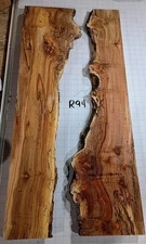 R94 Spalted Maple Burl Live Edge Worm Hole River Tabletop DIY Project 36x17x1