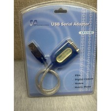CP Technologies CP-US-03 USB Serial Adapter DB9 RS-232 Cable Blue Silver NEW