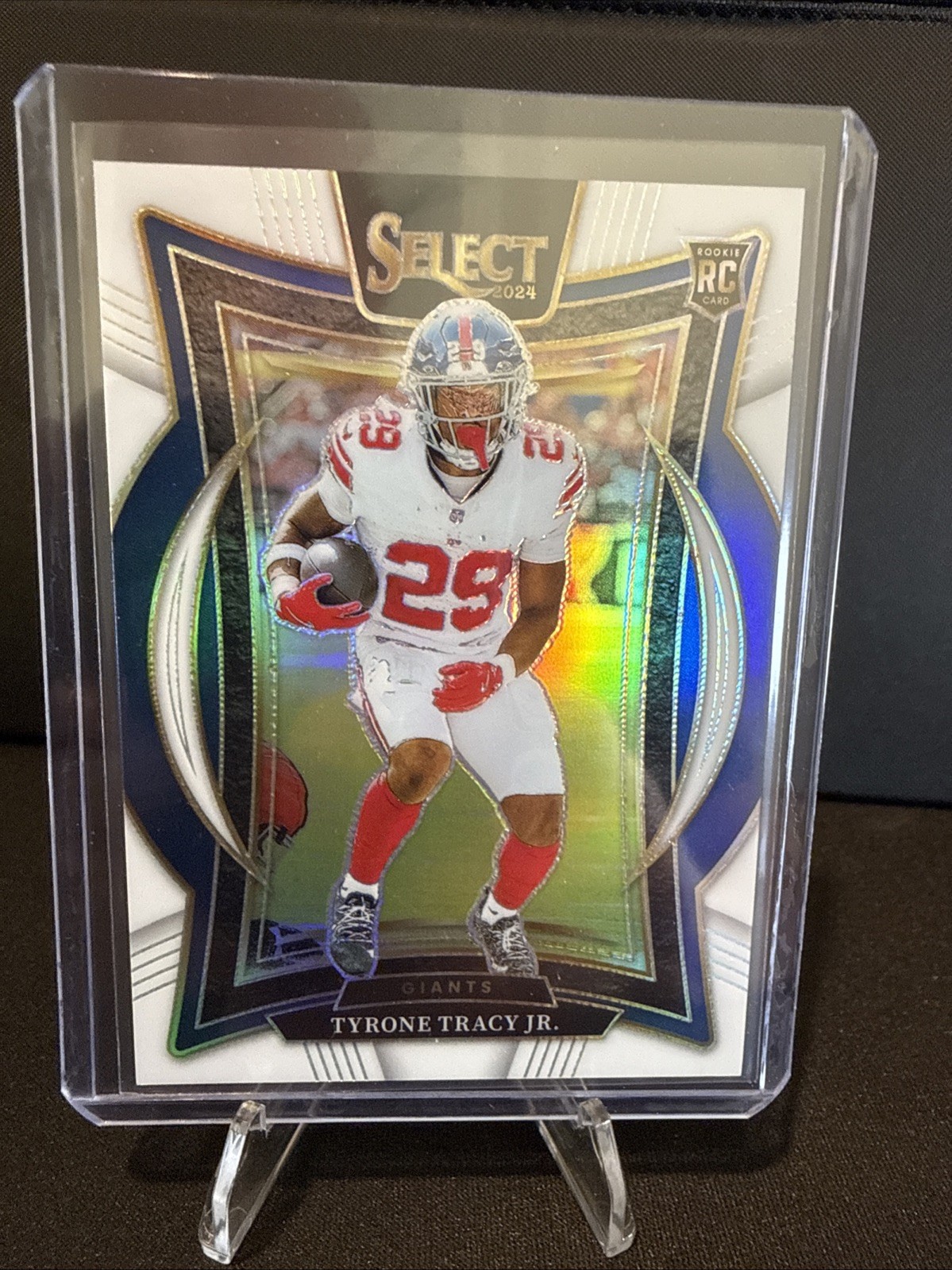 2024 Panini Select #61 RC Tyrone Tracy Jr. Concourse White Prizm /35 Giants