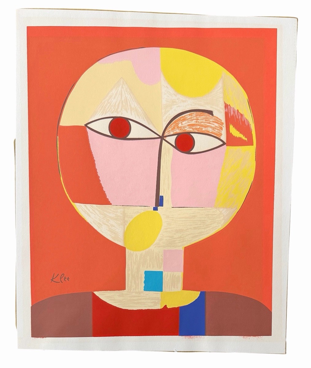 Paul Klee Senecio Lithograph In The Stone Hand Painted | eBay